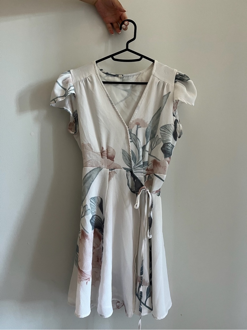 Floral Wrap Mini Dress